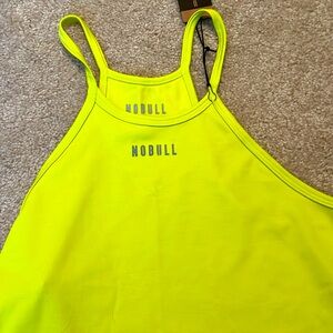 NWT NoBull neon yellow high neck tank